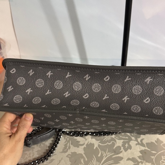 DKNY Black Monogram Shoulder Bag - Picture 11 of 11